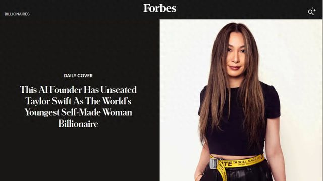 30岁华裔将成最年轻白手起家女富豪