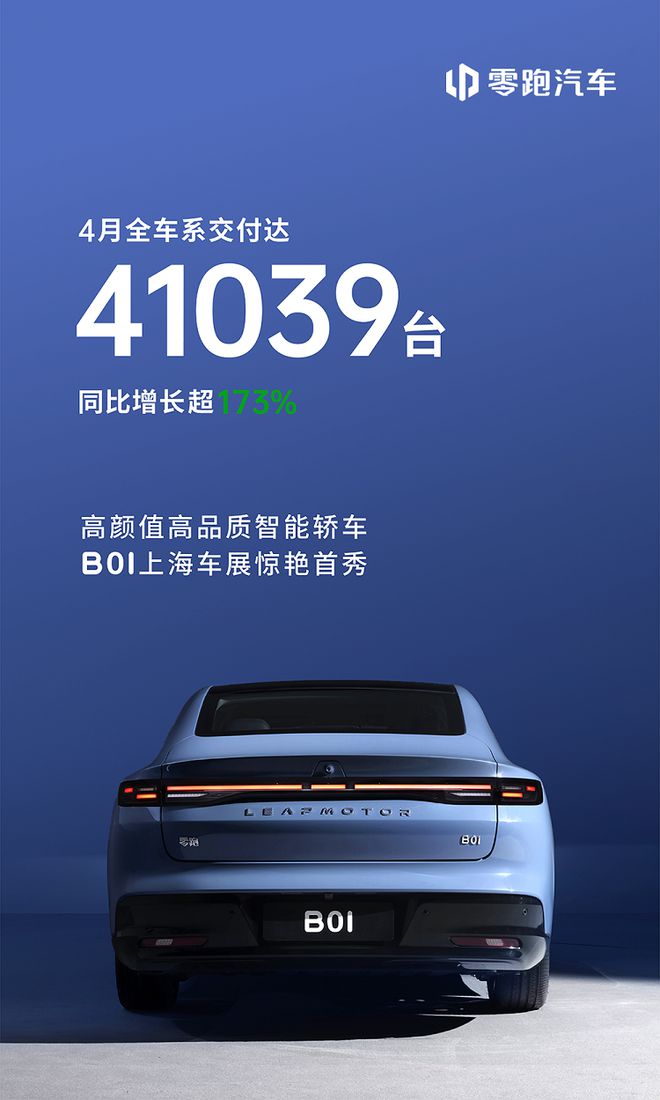 零跑4月销量突破4万台，新势力第一！走理想的路，让理想无路可走