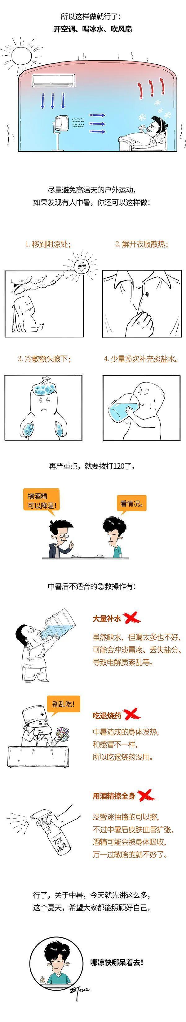 中暑后千万别做这3件事，转发能救命！